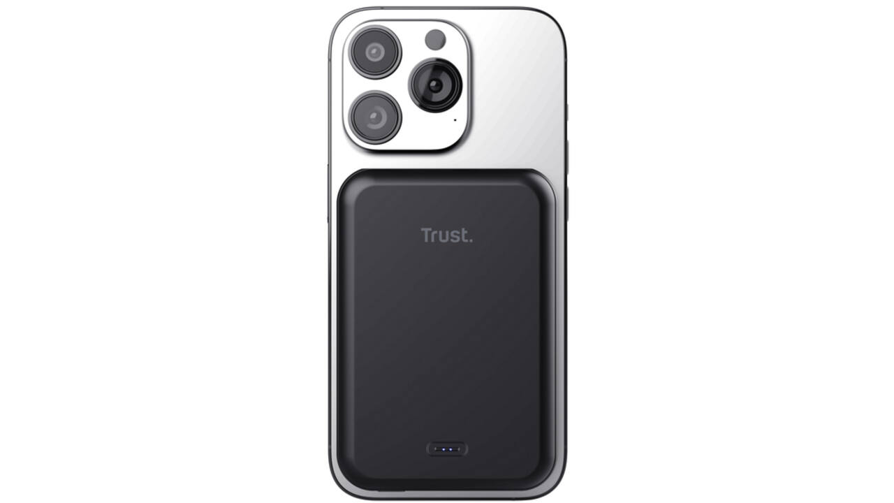 Powerbank Trust Magnetic draadloos 5000MAH zwart
