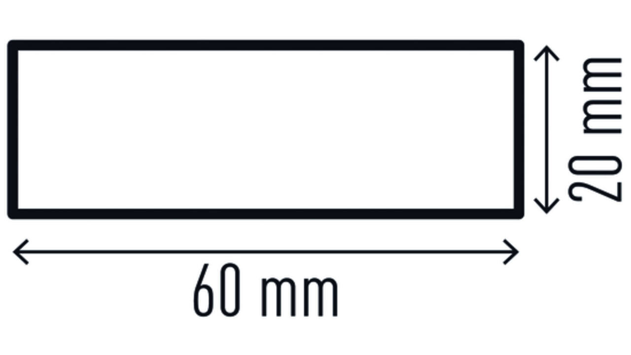 Beschermingsprofiel Durable S20 recht 1m geel zwart