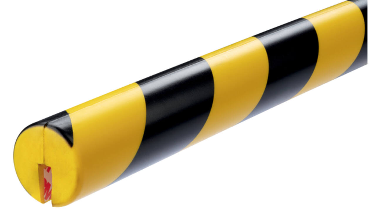 Beschermingsprofiel Durable E8R hoek 1m geel zwart