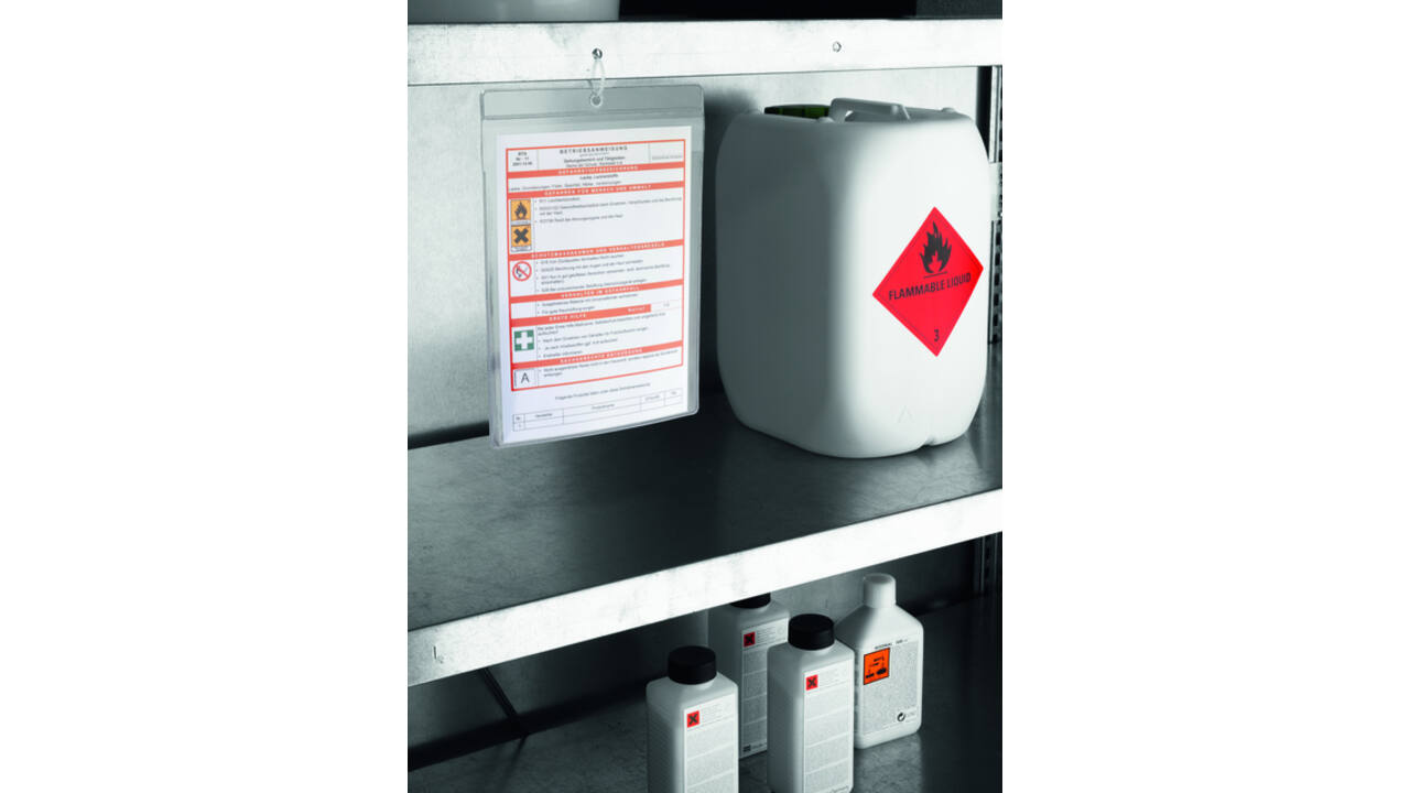 Documenthoes Durable A4 met ophangoog transparant 10 stuks