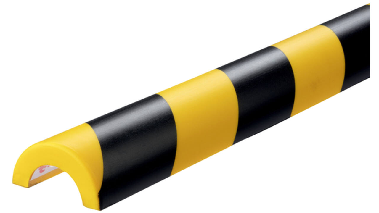 Beschermingsprofiel Durable P30 buis 1m geel zwart