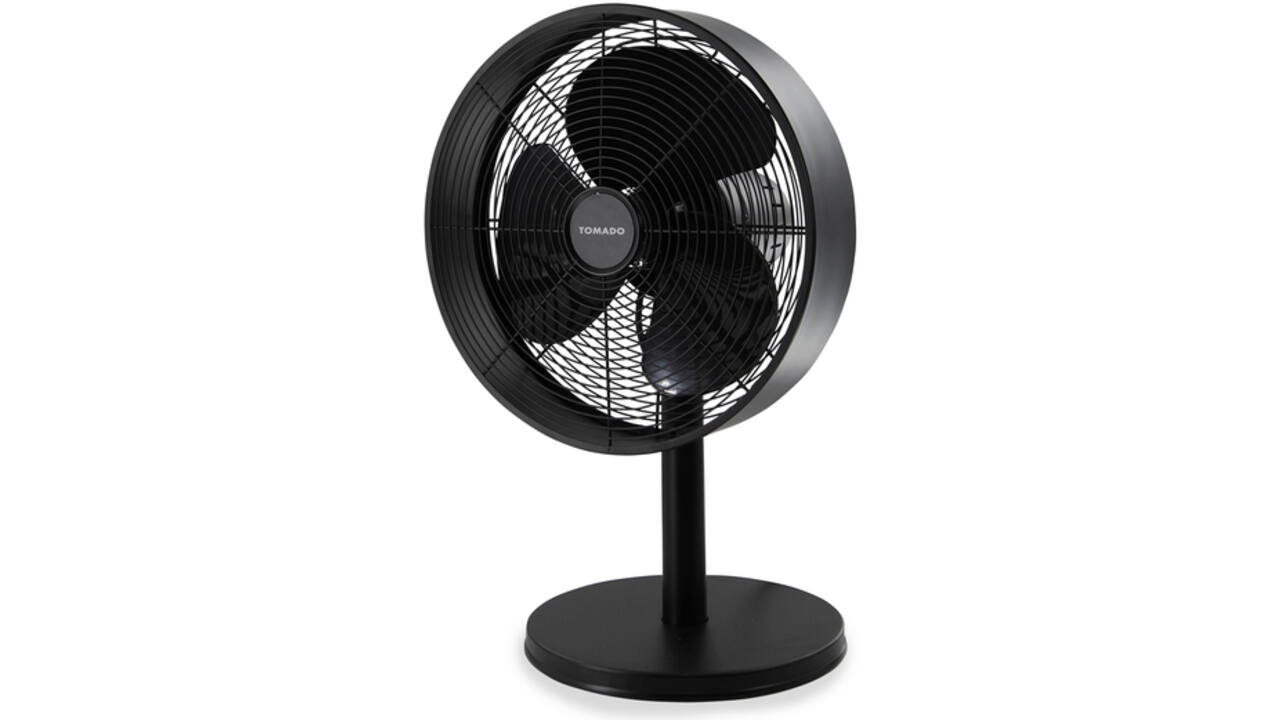 Tafelventilator Tomado Ø 35 cm retro zwart