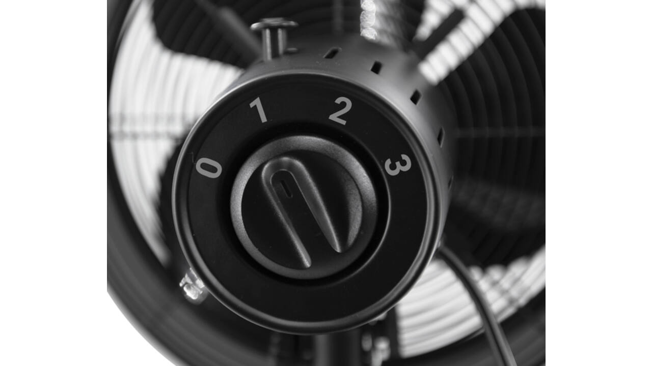 Tafelventilator Tomado Ø 35 cm retro zwart