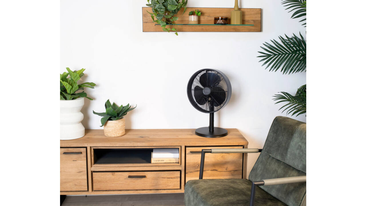 Tafelventilator Tomado Ø 35 cm retro zwart