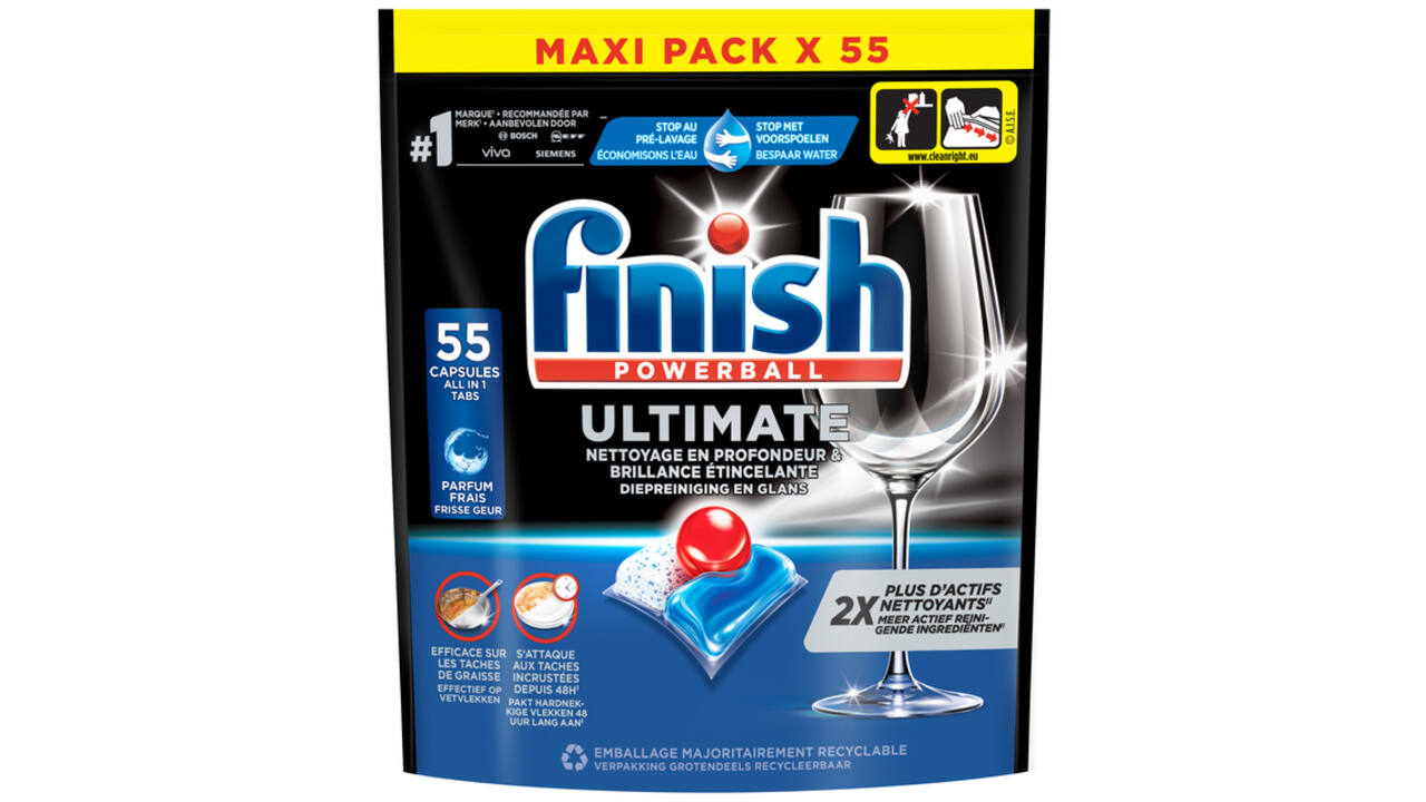 Vaatwastabletten Finish Ultimate 55stuks