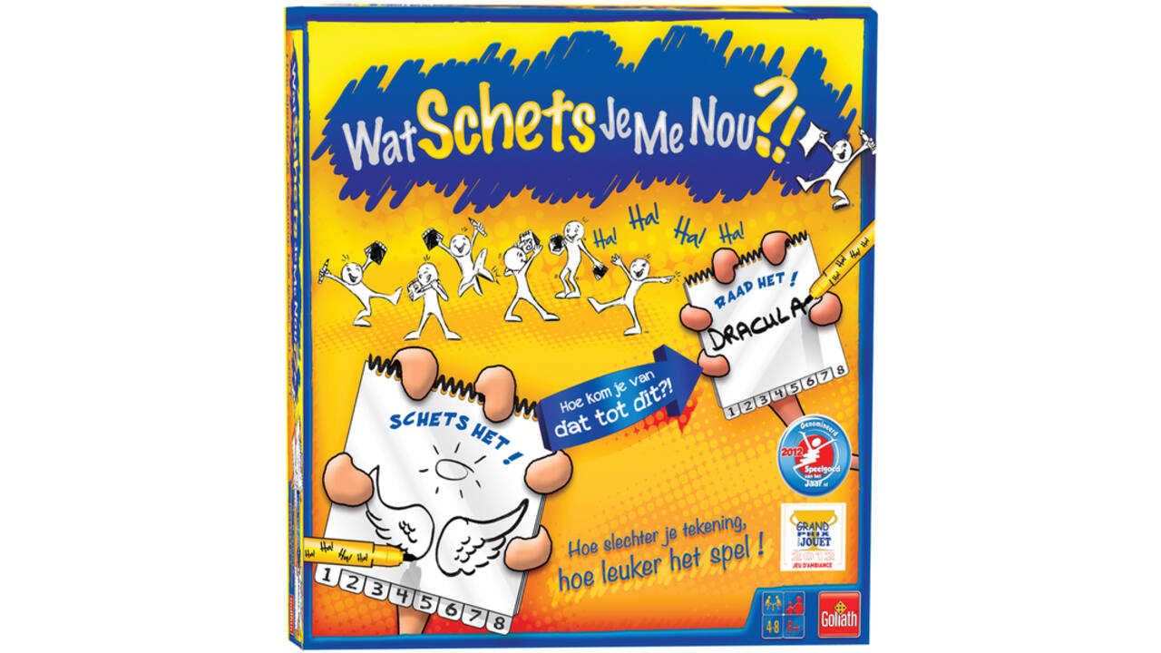 Spel Wat schets je me nou?! 6 spelers