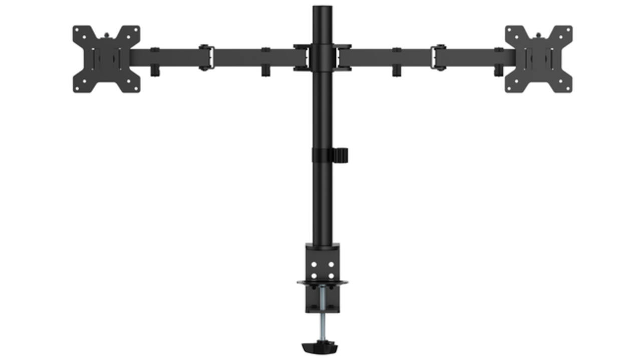 Monitorarm Quantore 2 schermen 17-27 inch zwart