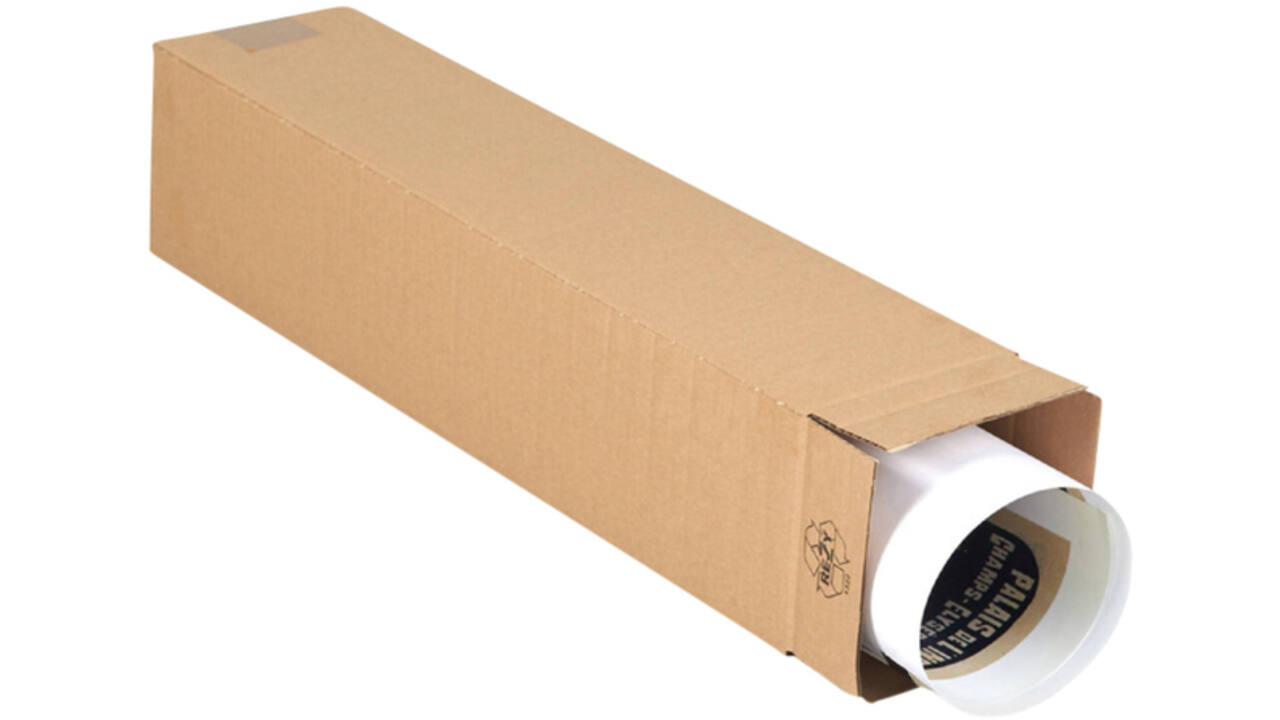 Vierkante koker IEZZY 610x120x120mm bruin