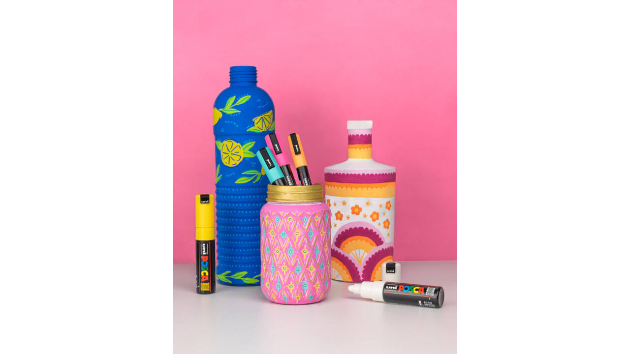 Verfstift Posca PC1MC extra fijn assorti set à 8 stuks