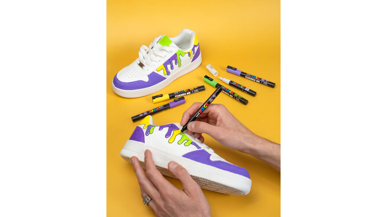 Verfstift Posca PC1MC extra fijn assorti set à 8 stuks