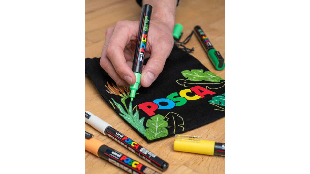 Verfstift Posca PC1MC extra fijn assorti set à 8 stuks