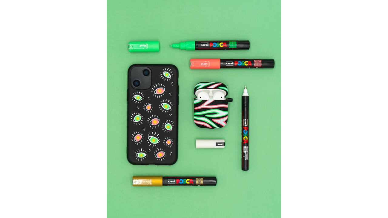 Verfstift Posca PC1MC extra fijn assorti set à 8 stuks