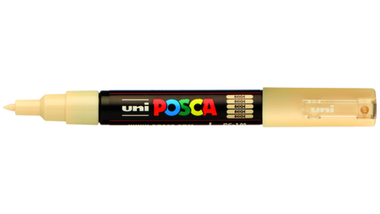 Verfstift Posca PC1MC extra fijn beige