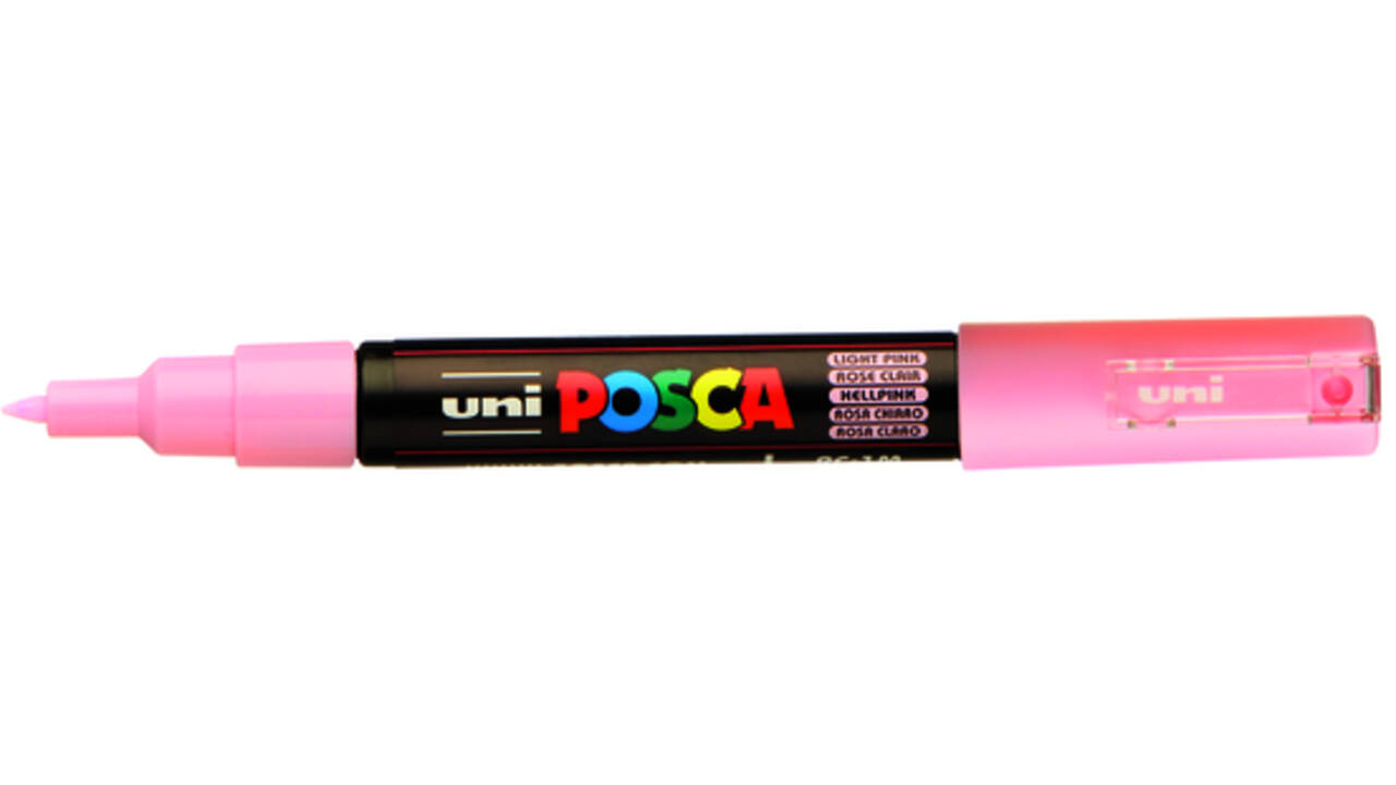 Verfstift Posca PC1MC extra fijn lichtroze