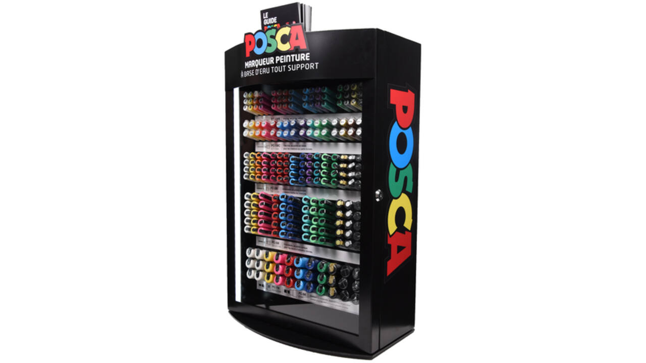 Verfstift Posca meubel met 281 kleuren en breedtes assorti