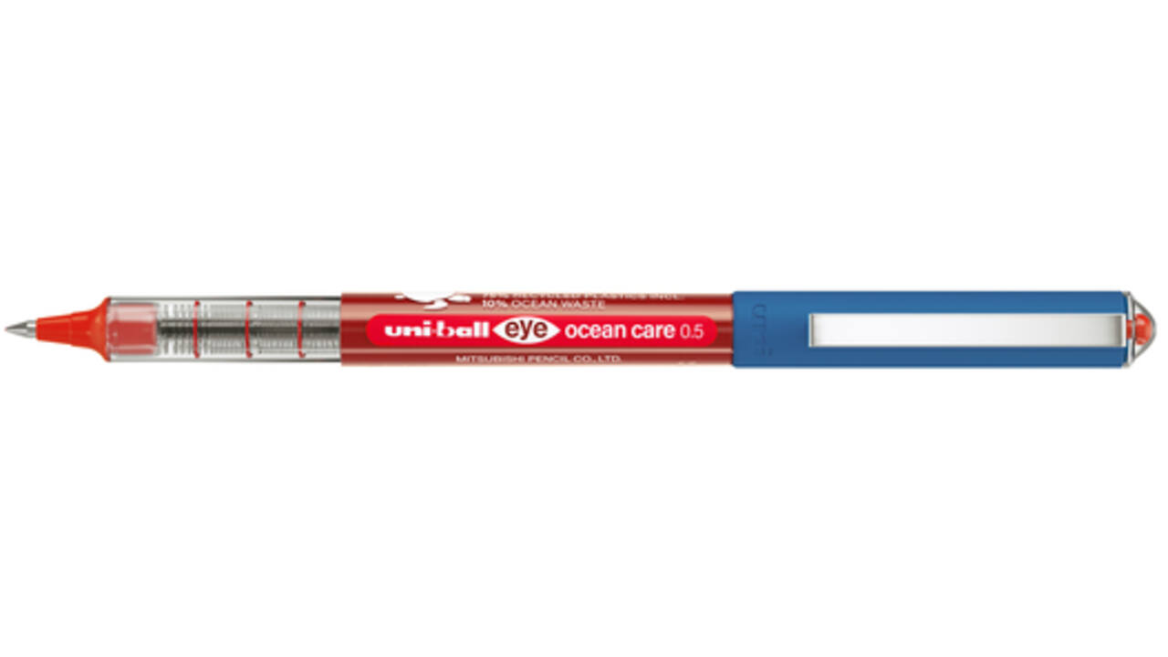 Rollerpen Uni-ball Eye Ocean Care fijn rood