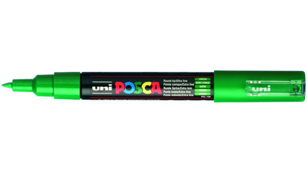 Verfstift Posca PC1MC extra fijn donkergroen