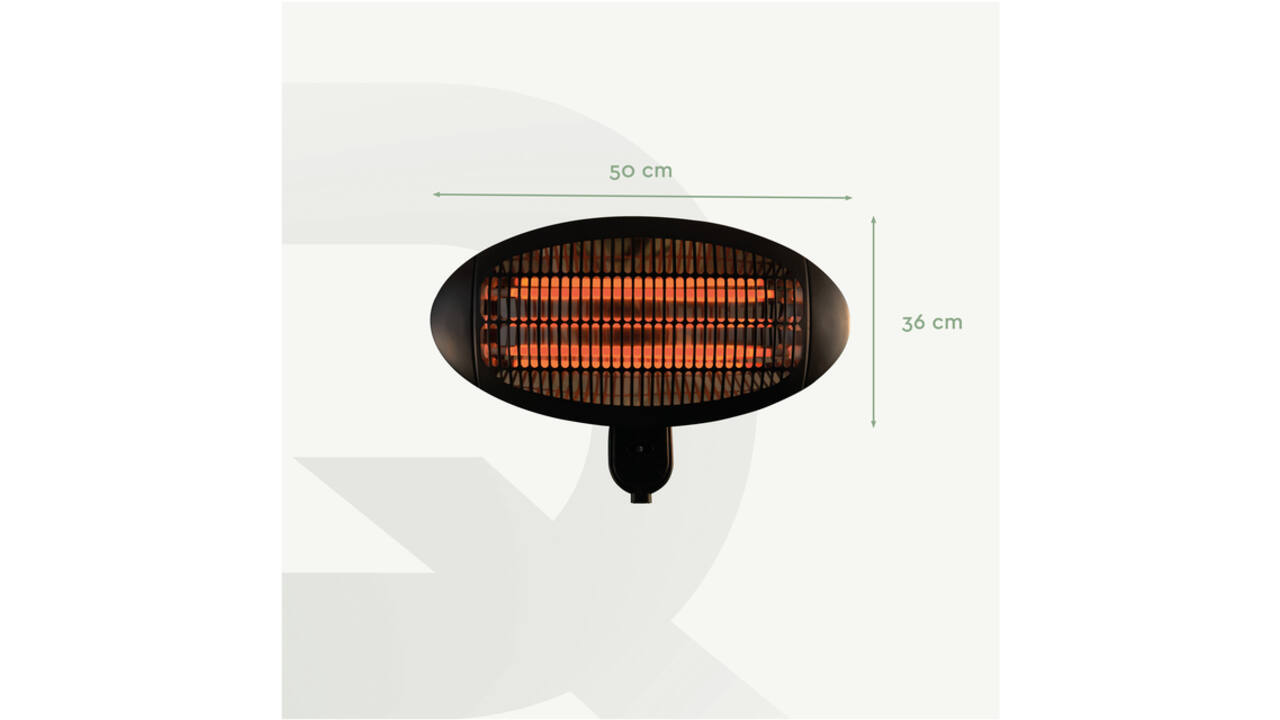 Terrasverwarmer BRASQ PHW100 hangend elektrisch