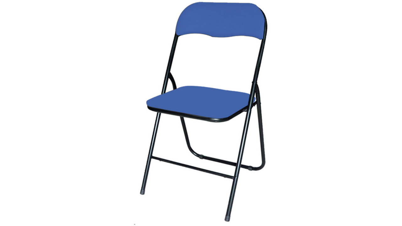 Klapstoel BRASQ FC100 blauw-zwart&nbsp;&nbsp;&nbsp;&nbsp;&nbsp;&nbsp;&nbsp;&nbsp;&nbsp;&nbsp;&nbsp;&nbsp;