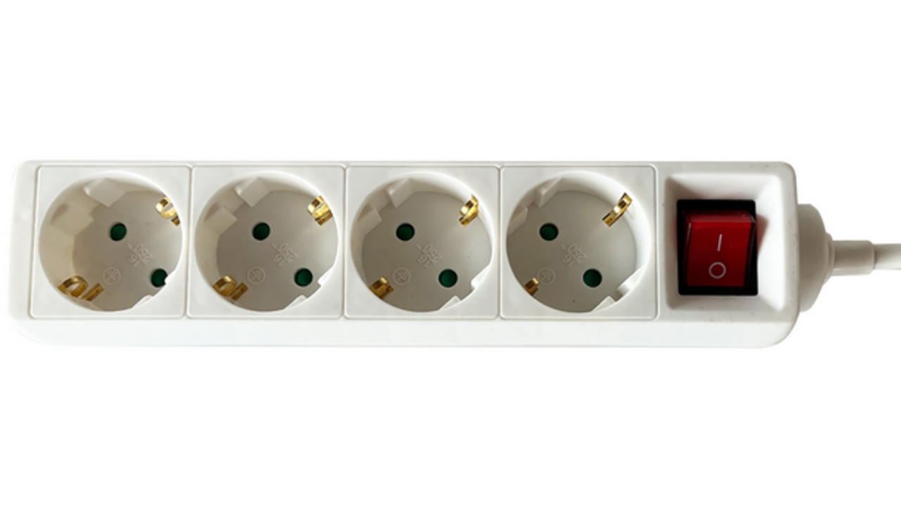 Stekkerdoos BRASQ 4 voudig 3 meter wit