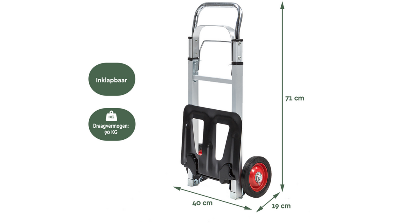 Steekwagen BRASQ stalen plateau 90 kg