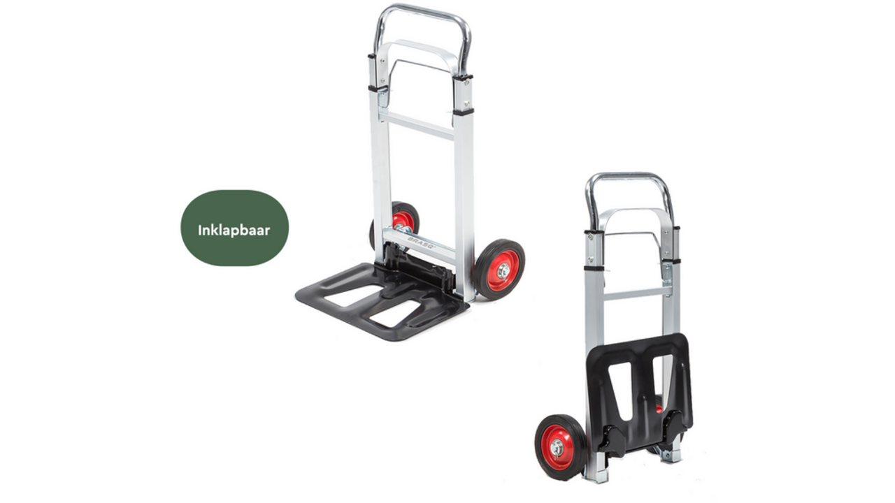 Steekwagen BRASQ stalen plateau 90 kg