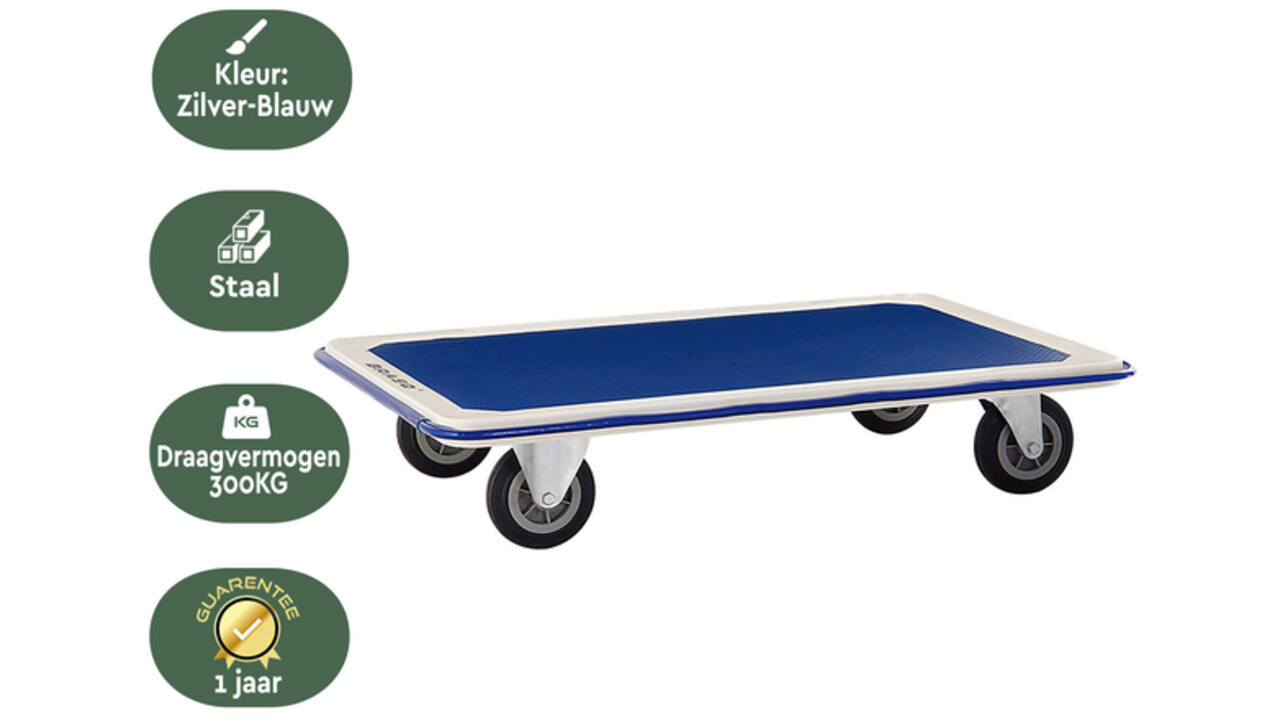 Transportkar BRASQ zonder duwbeugel 300kg