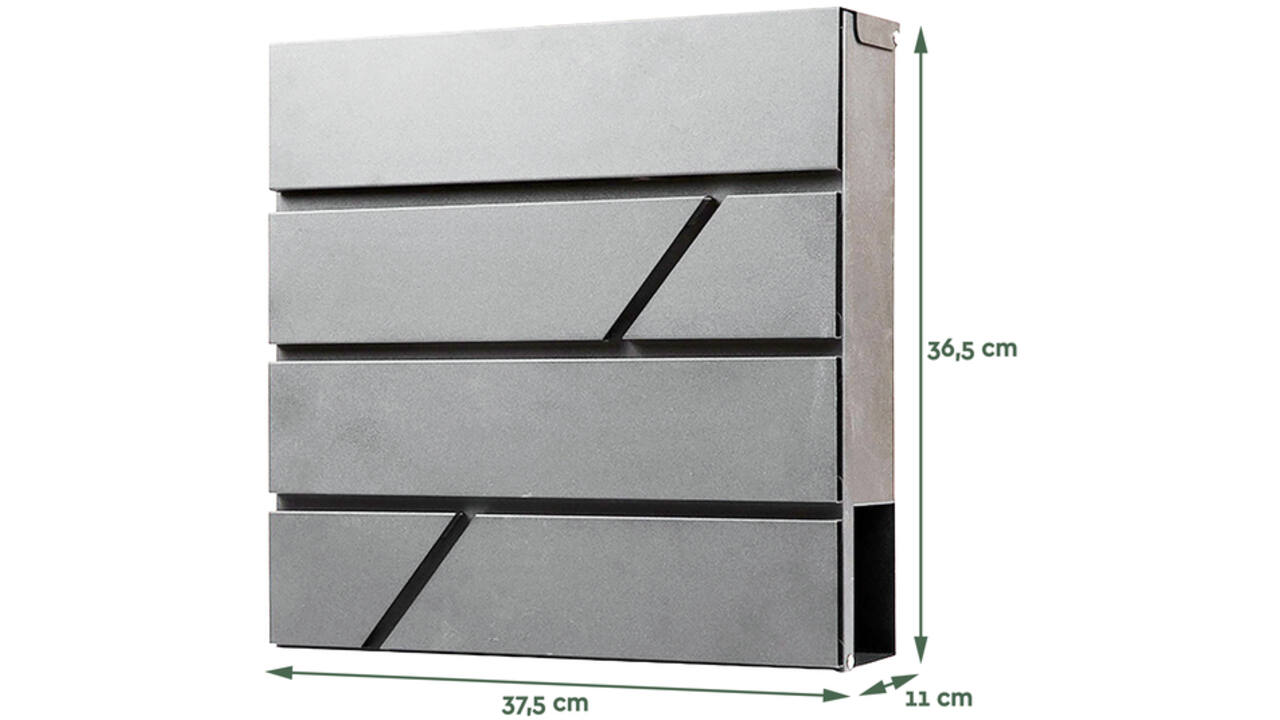 Brievenbus BRASQ PB200 Deluxe RVS