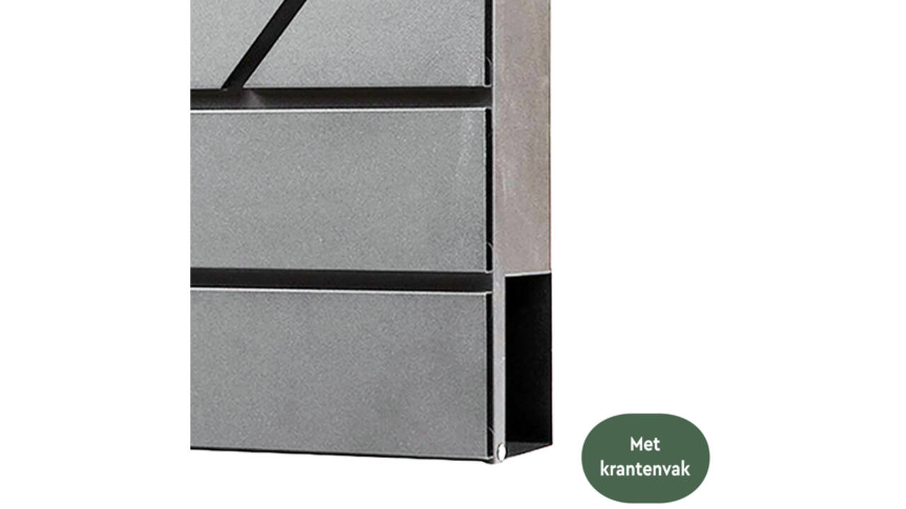 Brievenbus BRASQ PB200 Deluxe RVS