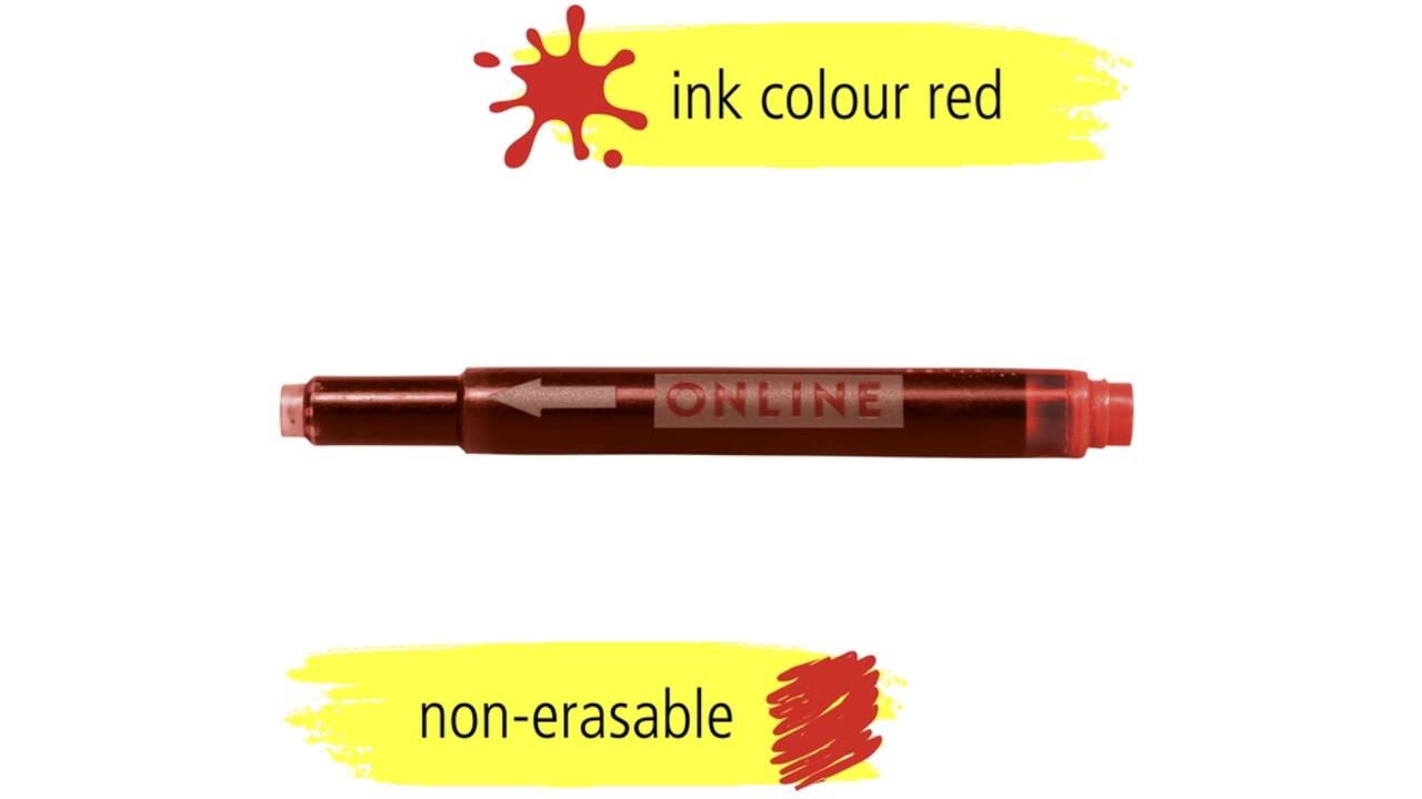 Inktpatroon Online Kombi rood doos à 5 stuks