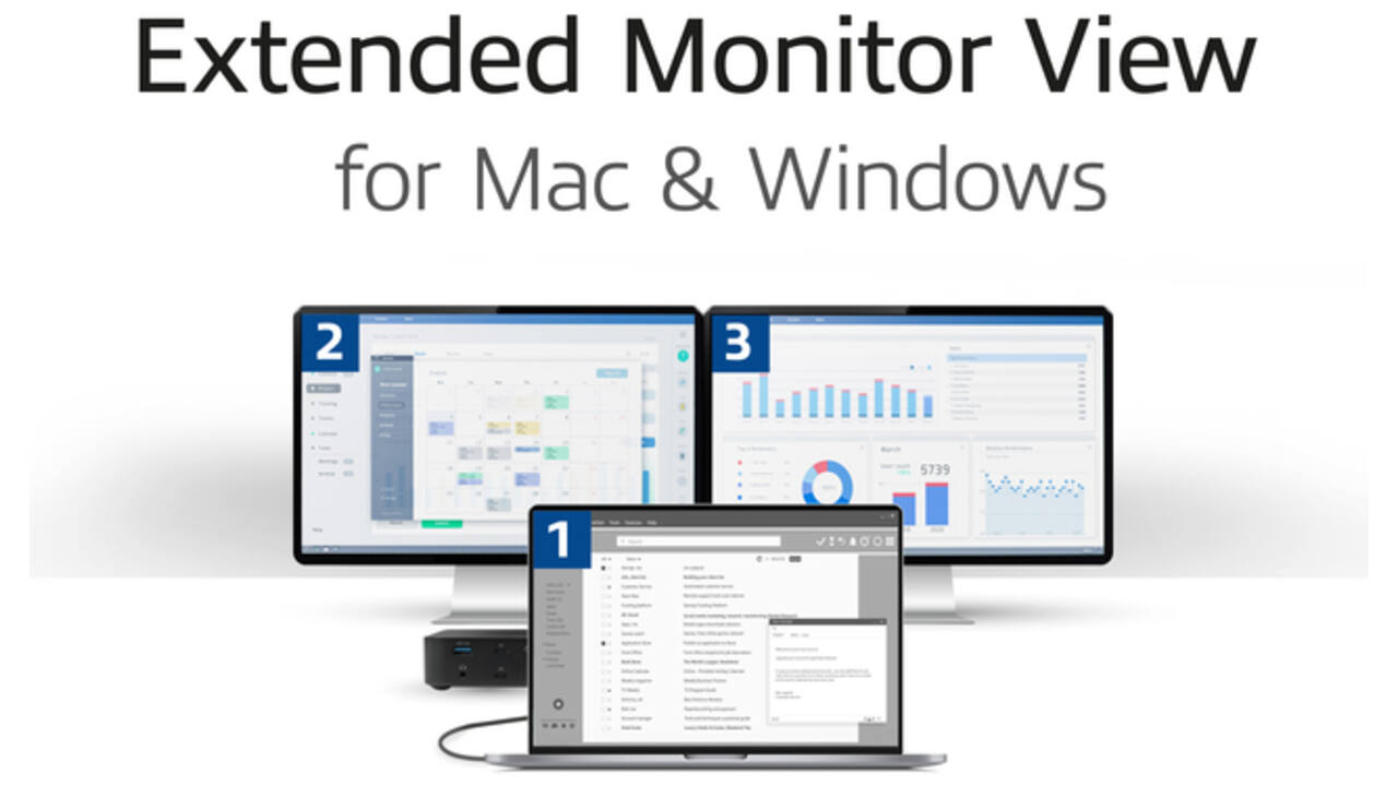 Dockingstation ACT USB-C Dual Monitor met Power Delivery