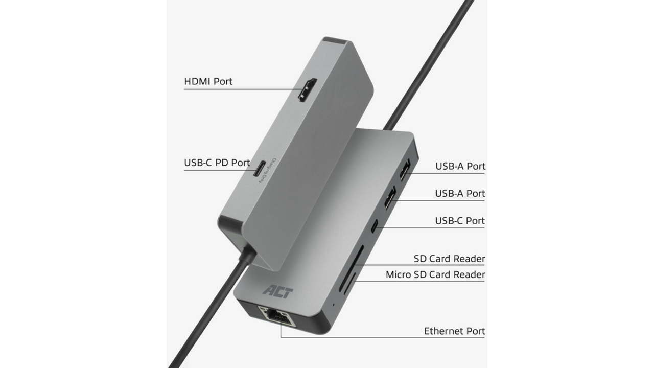 Dockingstation ACT USB-C 7-in-1