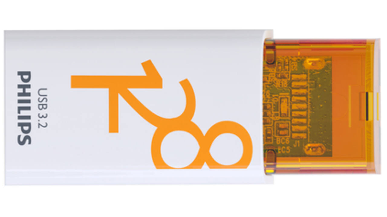 USB Stick Philips Click USB-C 128GB Sunrise Orange