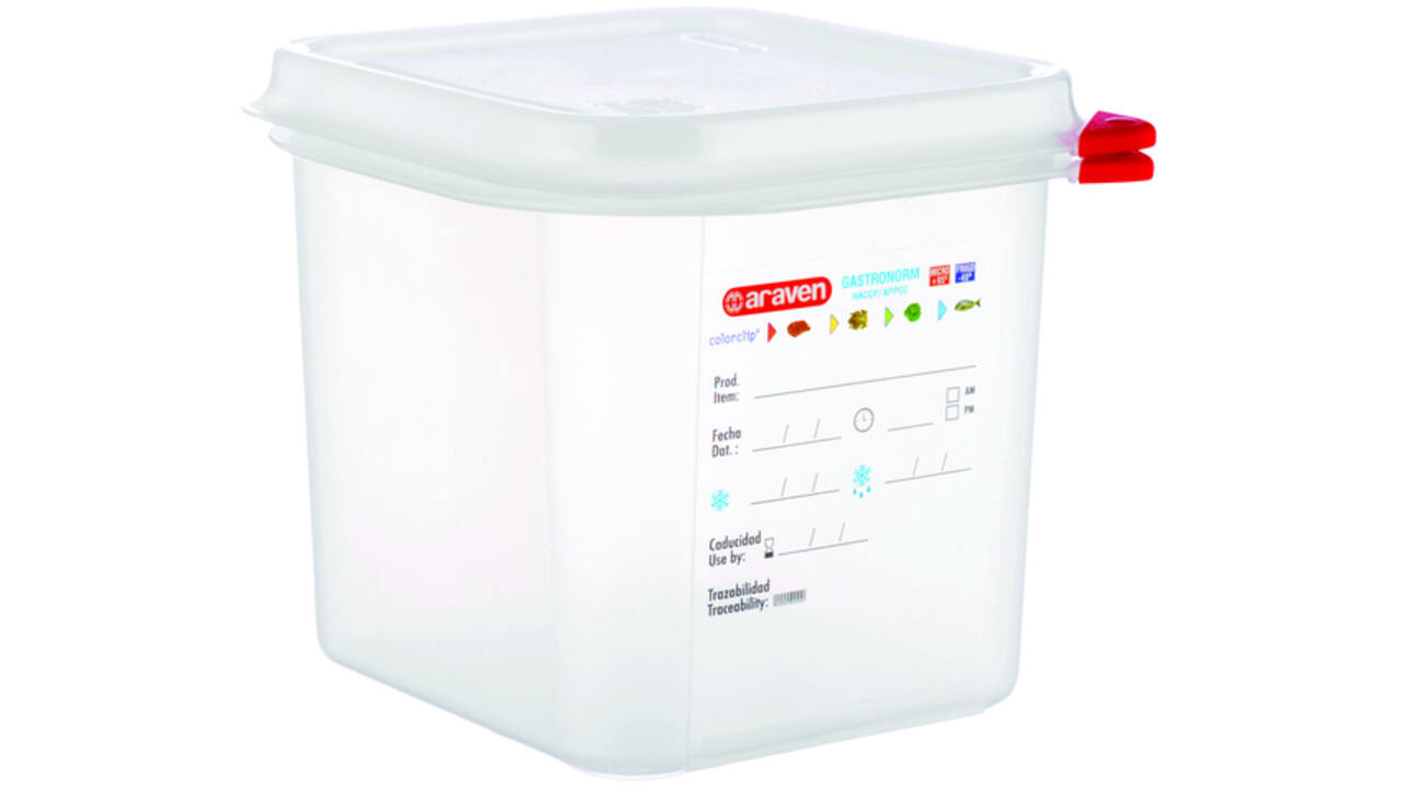 Voedseldoos Araven GN 1/6 met deksel 2600 ml 4 stuks