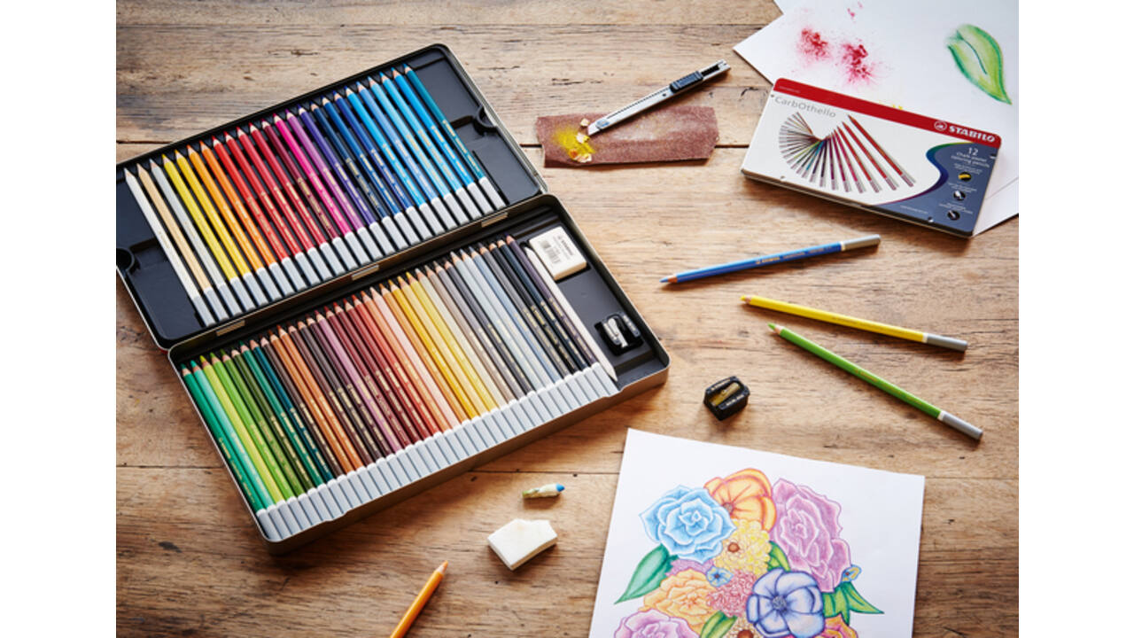 Kleurpotloden STABILO CarbOthello kalkpastel gebrand sienna