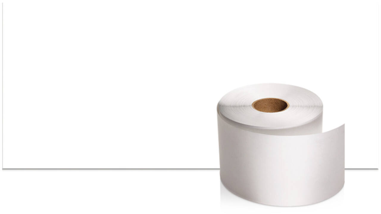Papierrol Dymo LabelWriter doorlopend 57mmx91m 1 rol wit