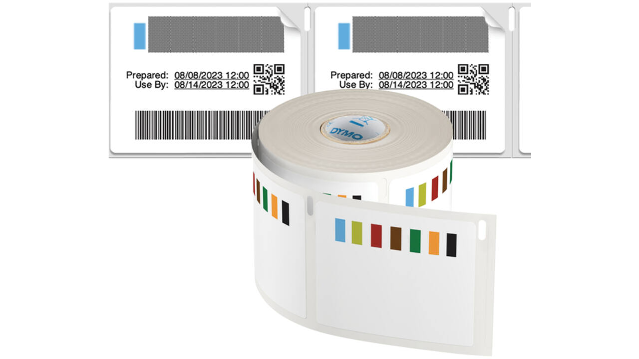 Etiket Dymo LabelWriter voedselhoudbaarheid 54x70mm 1 rol á 400 etiketten wit