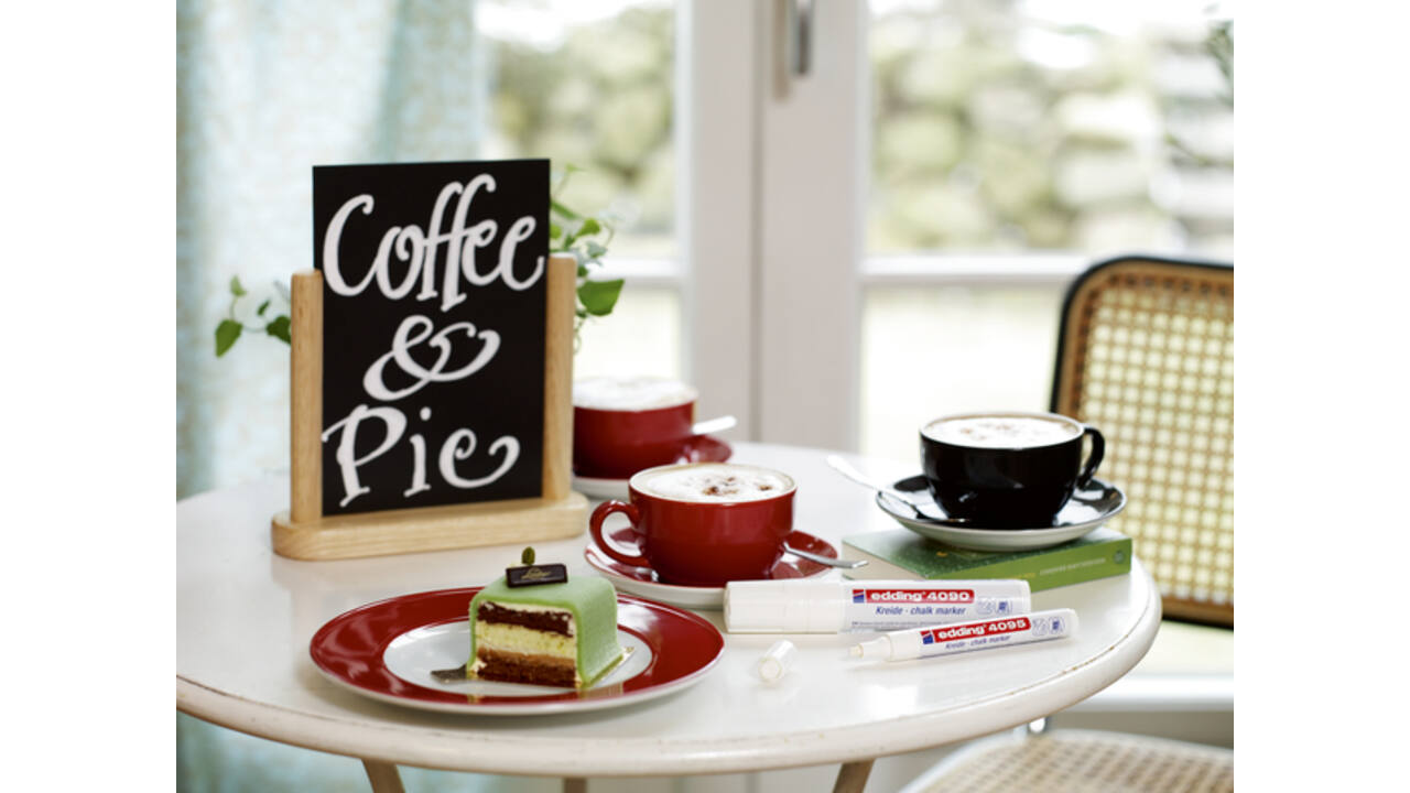 Krijtstift edding 4090 window schuin 4-15mm assorti etui à 5 stuks