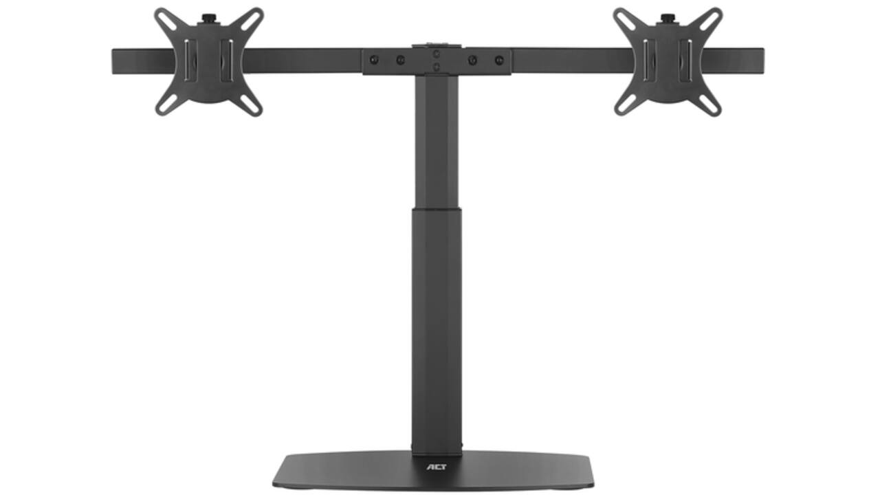 Monitorarm ACT office gasveer crossbar 2 schermen