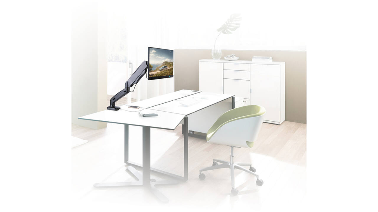 Monitorarm ACT office met gasveer 1 scherm
