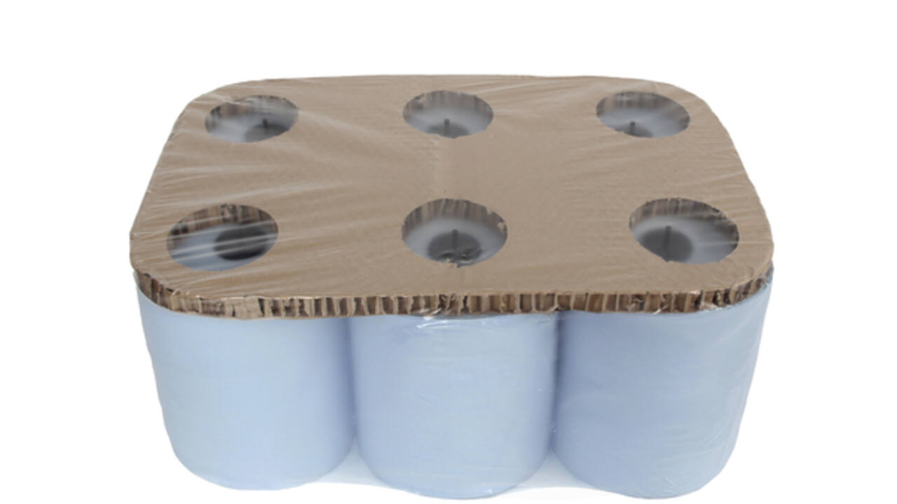 Handdoekrol Cleaninq Matic 2-laags 21cmx150m blauw