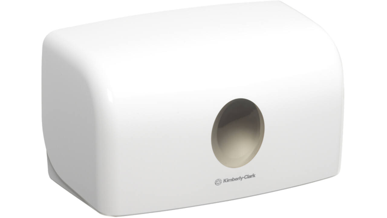 Handdoekdispenser Aquarius voor i-vouw mini wit 6956