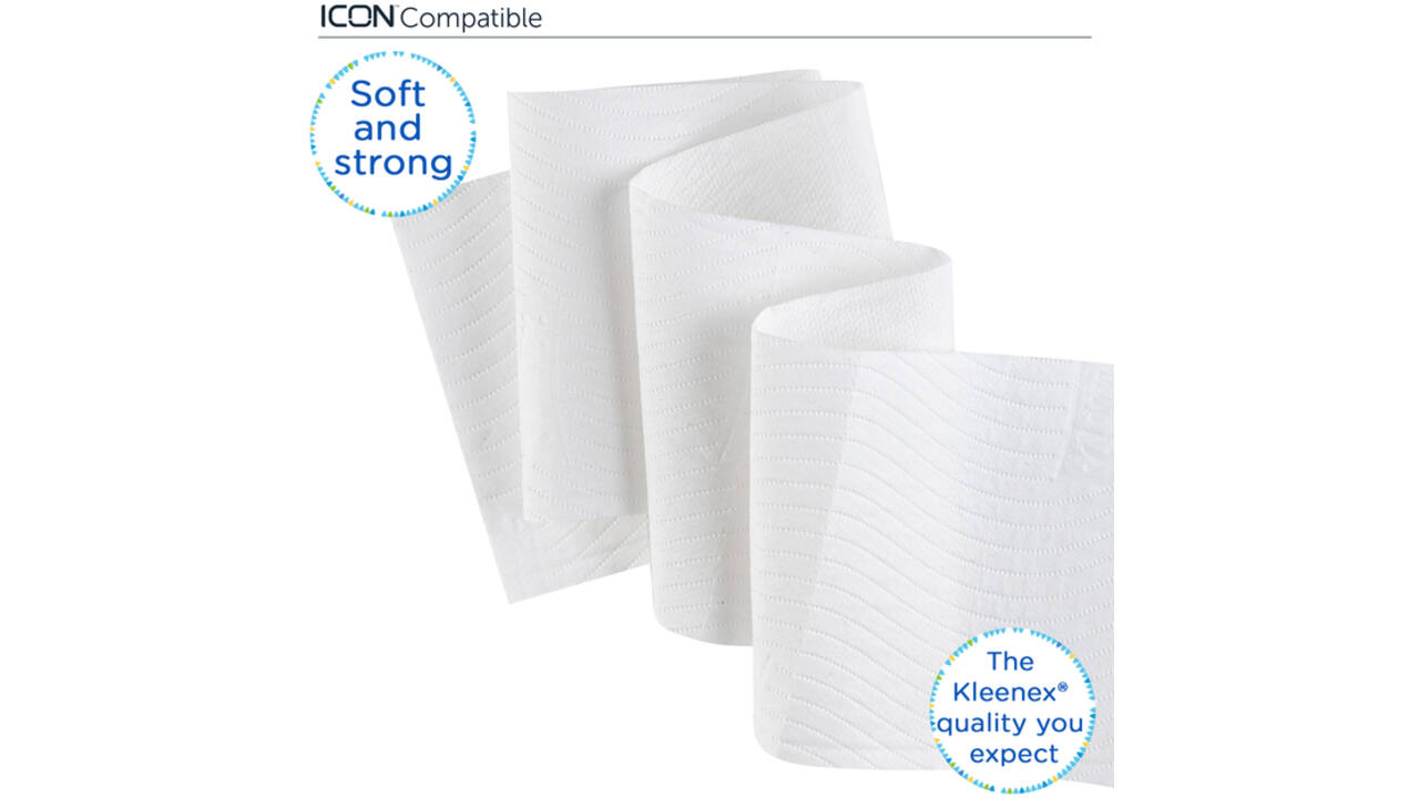 Toiletpapier Kleenex 3-laags 195vel wit 8459