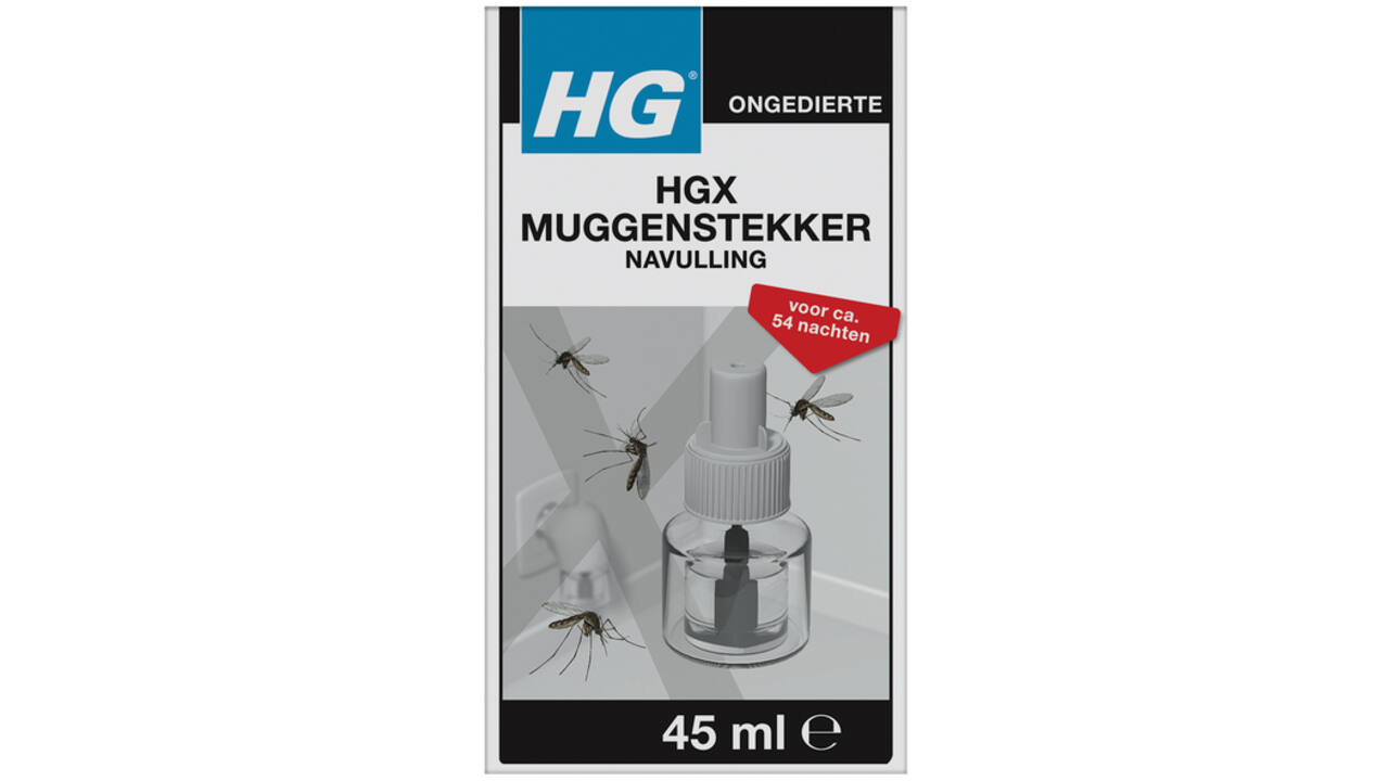 Muggenstekker HG HGX navulling 45ml