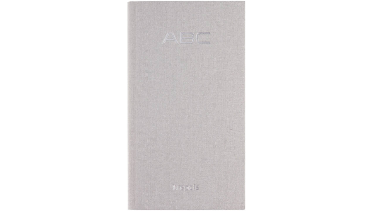 Adresboek Brepols Notaphone Nature grijs