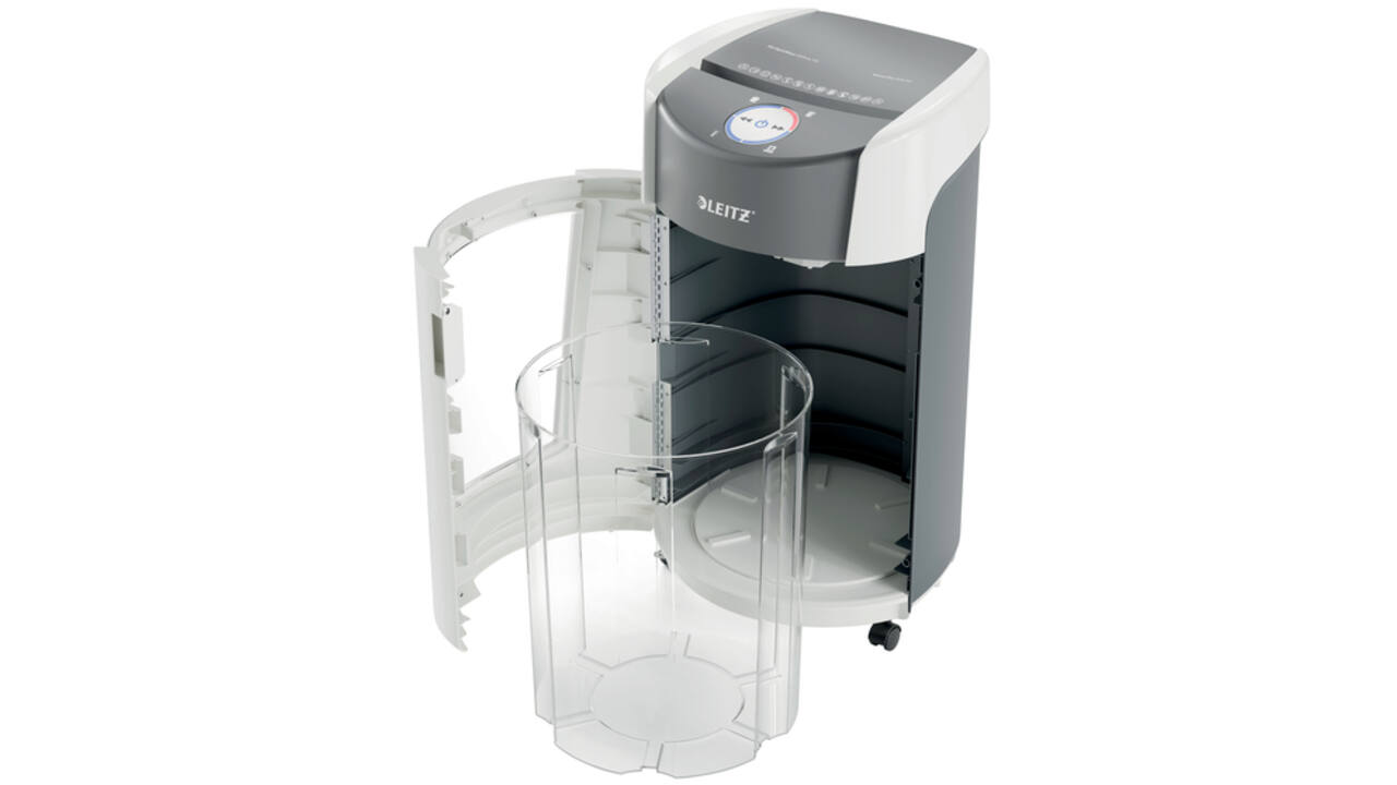 Papiervernietiger Leitz IQ OptiMax Office P5 snippers 2x15mm