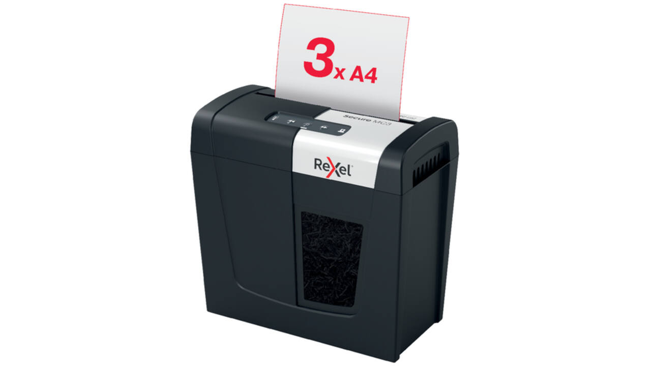 Papiervernietiger Rexel Secure MC3 P5 snippers 2x15mm