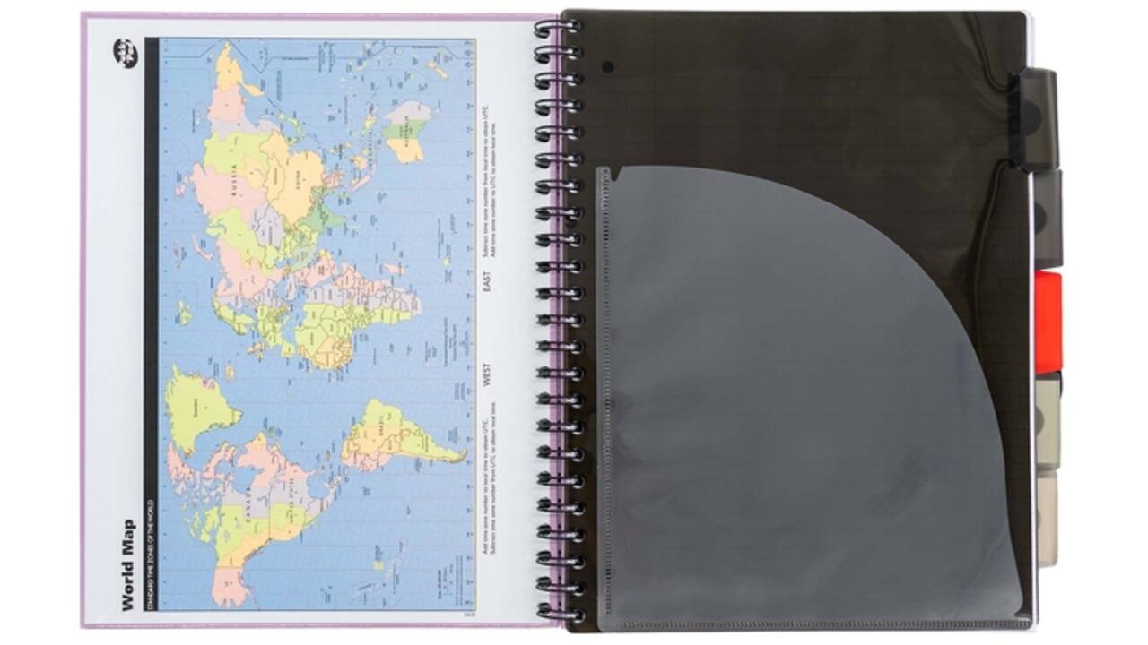 Projectboek Pukka Metallic Executive A4 lijn 5-tabs 4-gaats 200 pagina's 80gr assorti