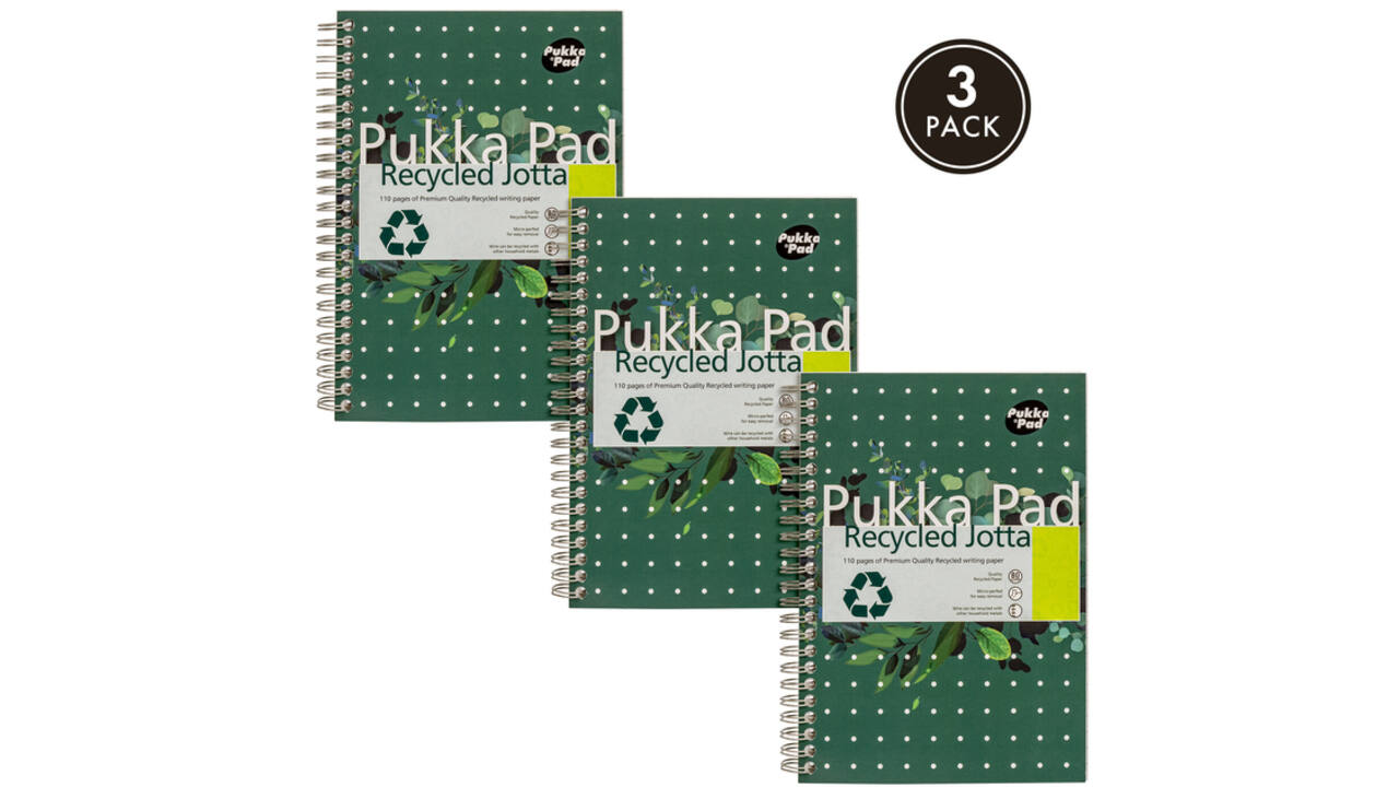 Notitieboek Pukka Jotta A5 lijn 110 pagina's 80gr groen