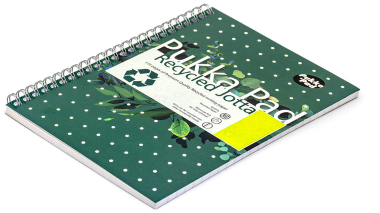 Notitieboek Pukka Jotta A5 lijn 110 pagina's 80gr groen